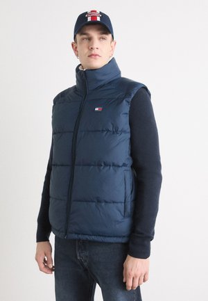 Tommy Jeans PUFFER VEST - Waistcoat - dark night navy
