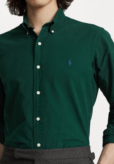 Polo Ralph Lauren SLIM FIT GARMENT-DYED OXFORD SHIRT - Overhemd - hunt club green