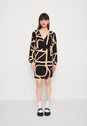 ONLY ONLAVA WRAP DRESS - Rochie de zi - black