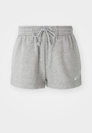 Grijze katoen shorts met een elastische tailleband, koord en zijnaad. Beschikt over een klein wit logo op het linkeronderbeen.