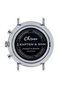 Kapten & Son CHRONO - Montre à aiguilles - silvercoloured white