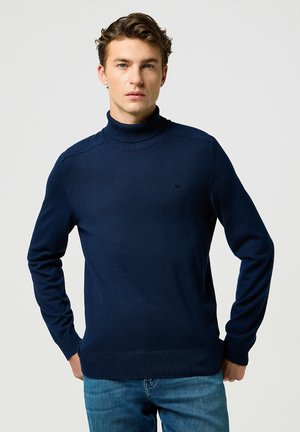 Wrangler LONG SLEEVE TURTLENECK FOR REGULAR FIT - Jersey de punto - navy