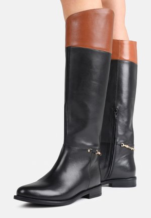 Boots - black/camel