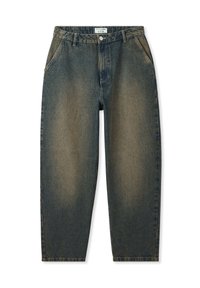 BAGGY EFFETTO SOVRATINTO - Jeans baggy - blu denim scuro