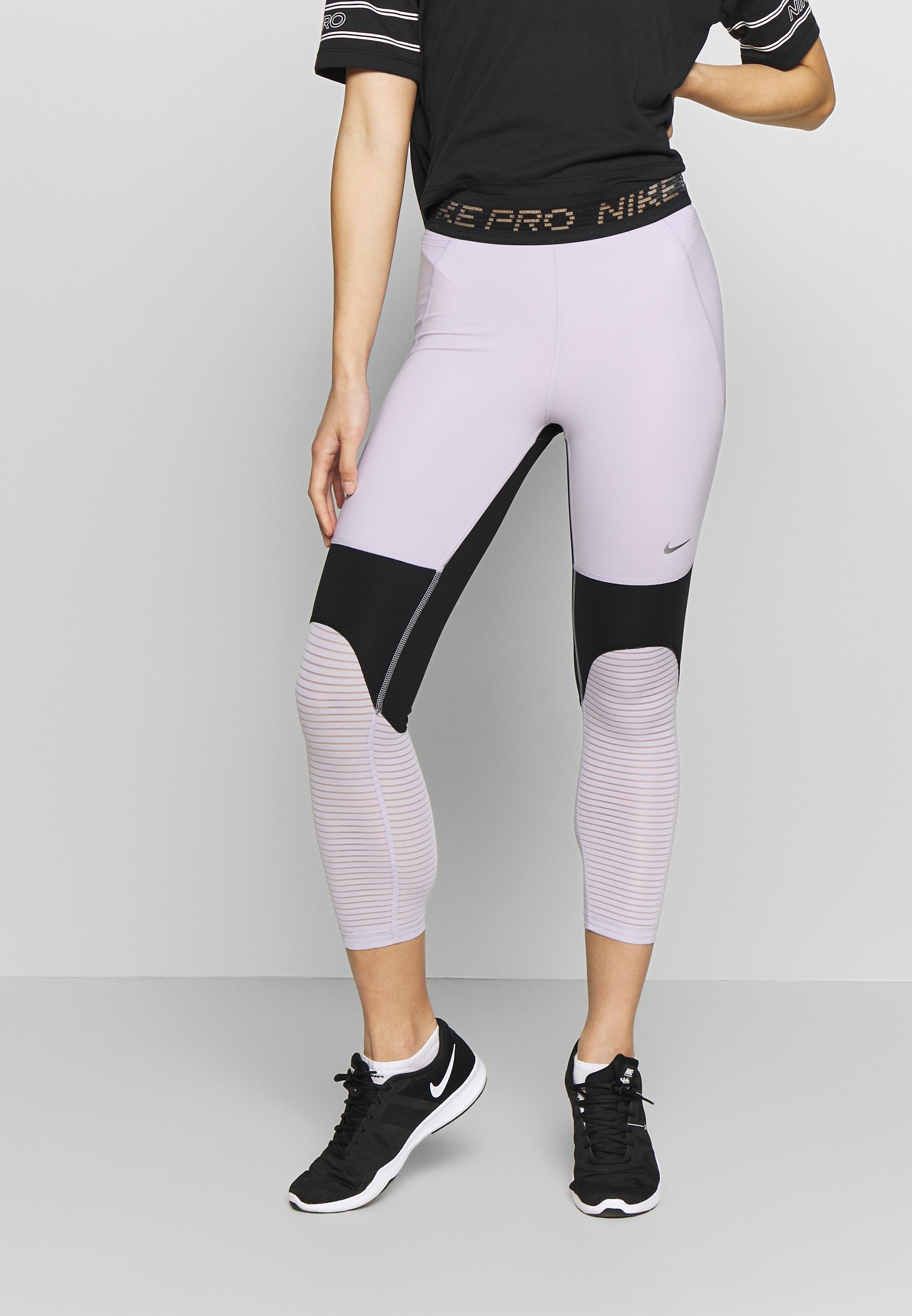 nike silver metallic leggings