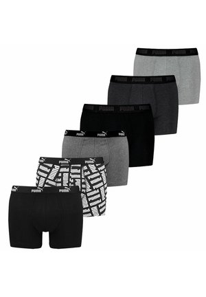 Puma MEN EVERYDAY 6 PACK - Boxer briefs - schwarz logo