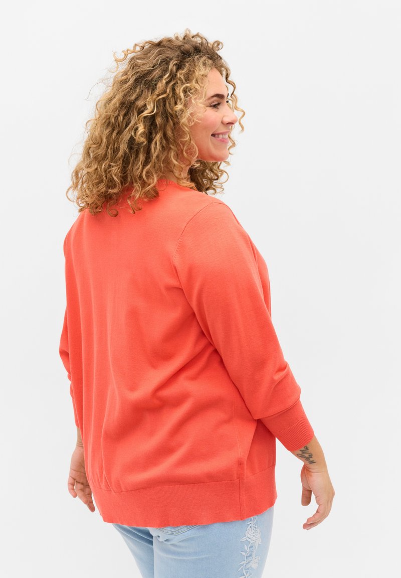Damen Strickjacken | Zizzi BLEND Strickjacke living coral/koralle - GD54530 Damen Strickjacken | Zizzi BLEND Strickjacke living coral/koralle - GD54530