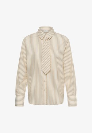 Kaffe, KALIANA SHIRT - Blúzka so zapínaním na gombíky - white caramel stripe