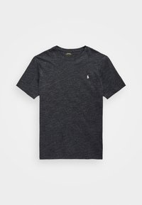 JERSEY CREWNECK T-SHIRT - Tricou basic - black marl heather