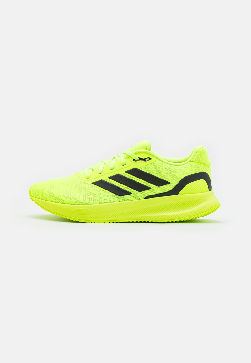 adidas Performance RUNFALCON 5 - Road running shoes - lucid lemon/core black