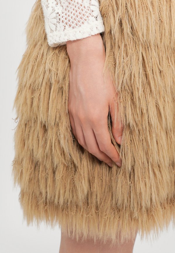 CHAMIE - Mini skirt - dark sand4