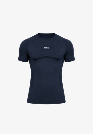Smilodox, SMILODOX X FILA KOMPRESSIONS-SHIRT VARALLO - T-shirt de sport - blau