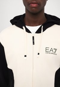 EA7 Emporio Armani FELPA - Felpa con zip - whitecap gray