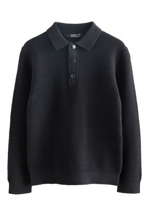 TEXTURED - REGULAR FIT - Langarmshirt - black
