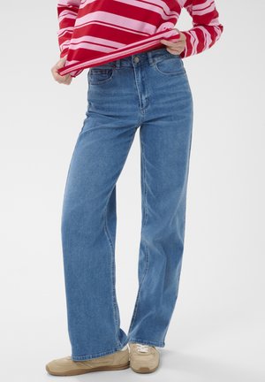 KAANDREA JEANS - Traperice ravnih nogavica - light blue washed denim