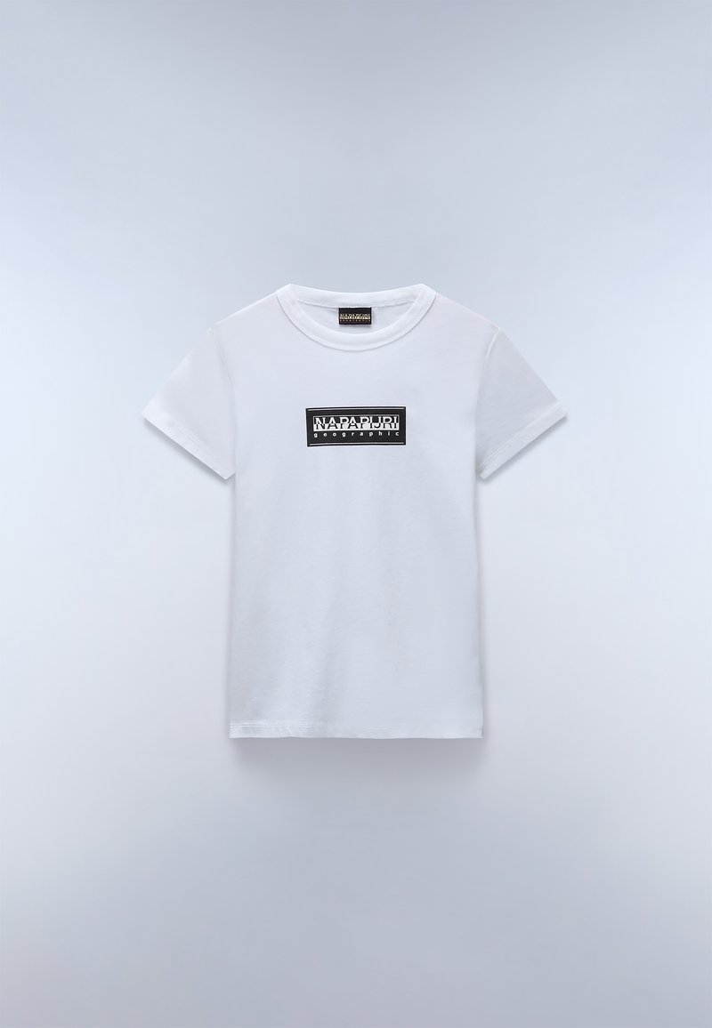 Napapijri T-shirt print wit Napapijri T-shirt print wit