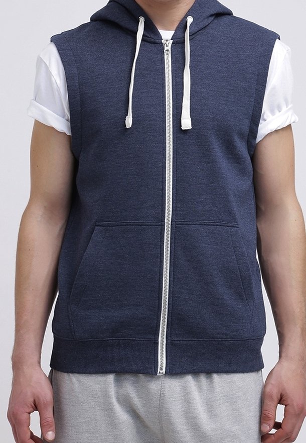 YOURTURN Felpa con zip - mottled dark blue