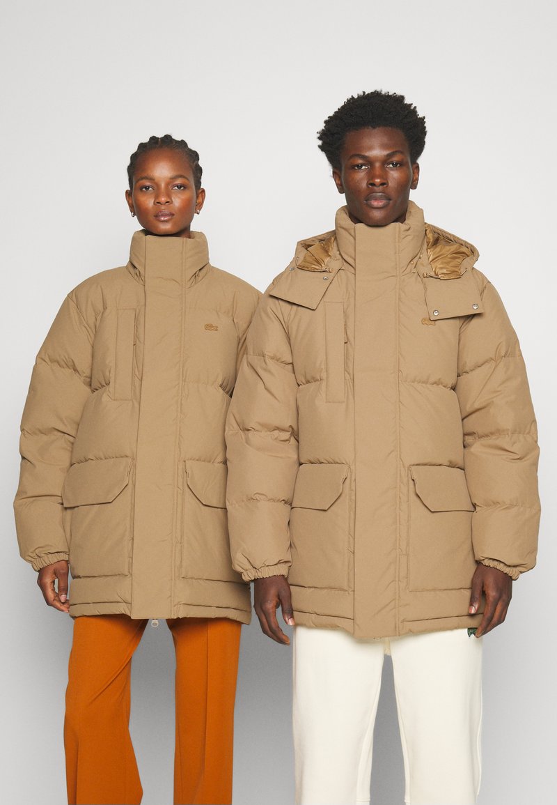 Winter Jacke Parka Daunenjacke Schöffel Lacoste Down Jacket Marron