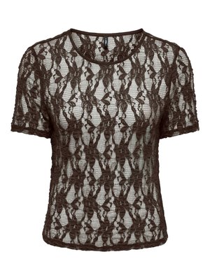 ONLY, T-SHIRT ONLALBA T-SHIRT - Blúzka - seal brown