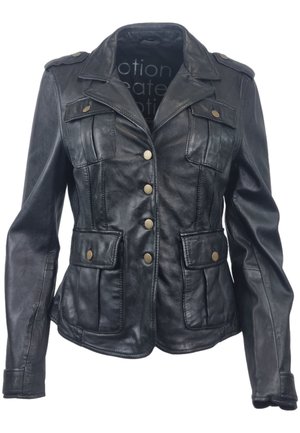 SEVILLA - Leather jacket - black
