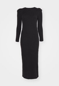 VMKIM UNECK LONG DRESS - Vestido de malha - black