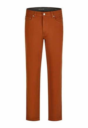 COMFORT - POCKET GENUA - Straight leg jeans - gelb terra rot