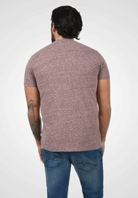 Solid SDALARUS - T-shirts print - wine red melange