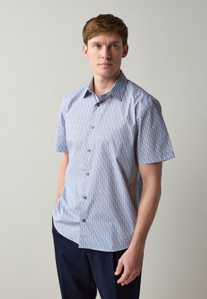 Next, REGULAR FIT - SHORT SLEEVE SHIRT  . - Skjorter - blue geometric