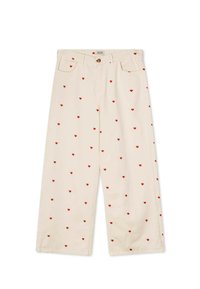 Kaotiko RELAXED MULTIHEART - Traperice ravnih nogavica - ivory