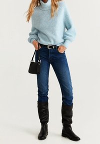Mango Svetr - light blue