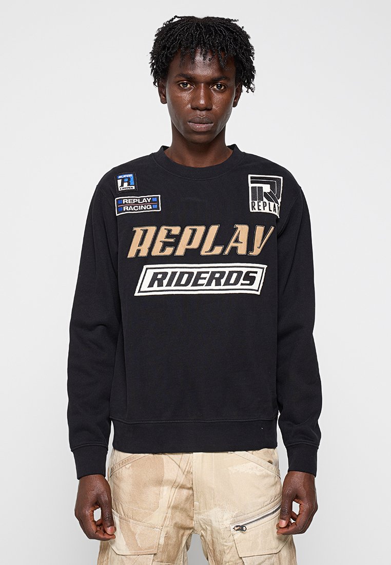 Replay Sweater zwart