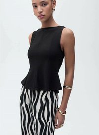 Mango - COQUI - Top - black Thumbnail Image 1