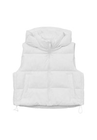 SMANICATO CROP - Veste sans manches - blanc