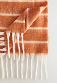 Self. Šal - rust ecru stripe