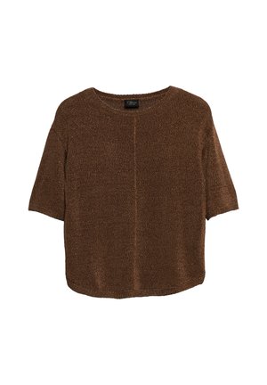 s.Oliver BLACK LABEL, T-Shirt basic - mokka