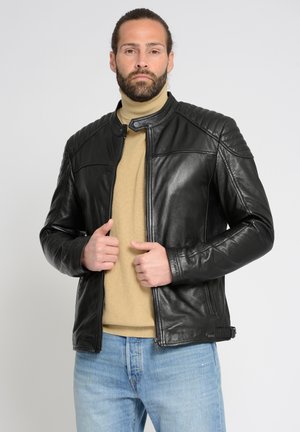 Leather jacket - black