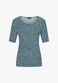 Ausgewählt, navy/light blue/turquoise patterned