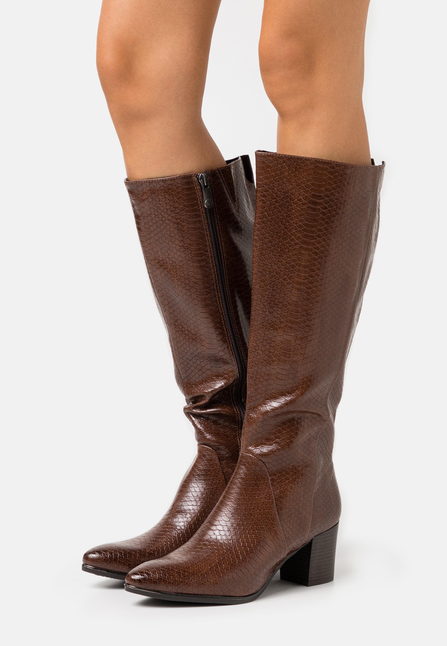 bottines marron marco tozzi