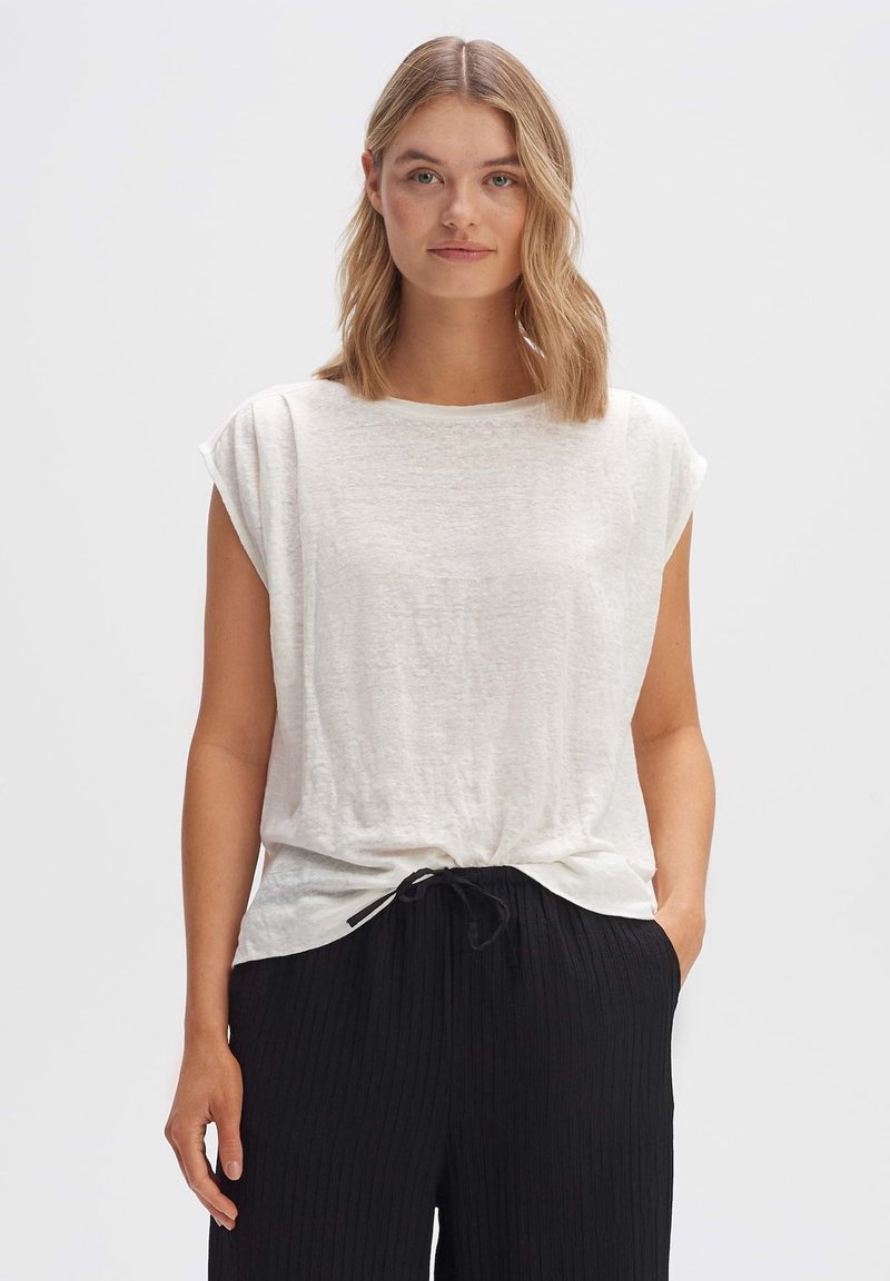 OPUS SASKINO - T-Shirt basic - milk