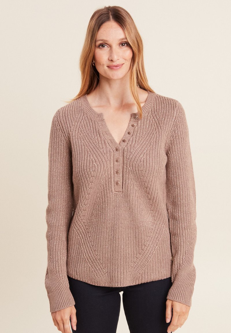 Breal Strickpullover - taupe