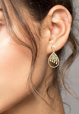 Sofia Milani OVAL LEAF - Ohrringe - gold coloured