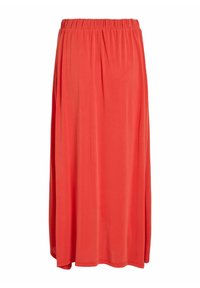 VILA HIGH WAIST - Jupe longue - rot