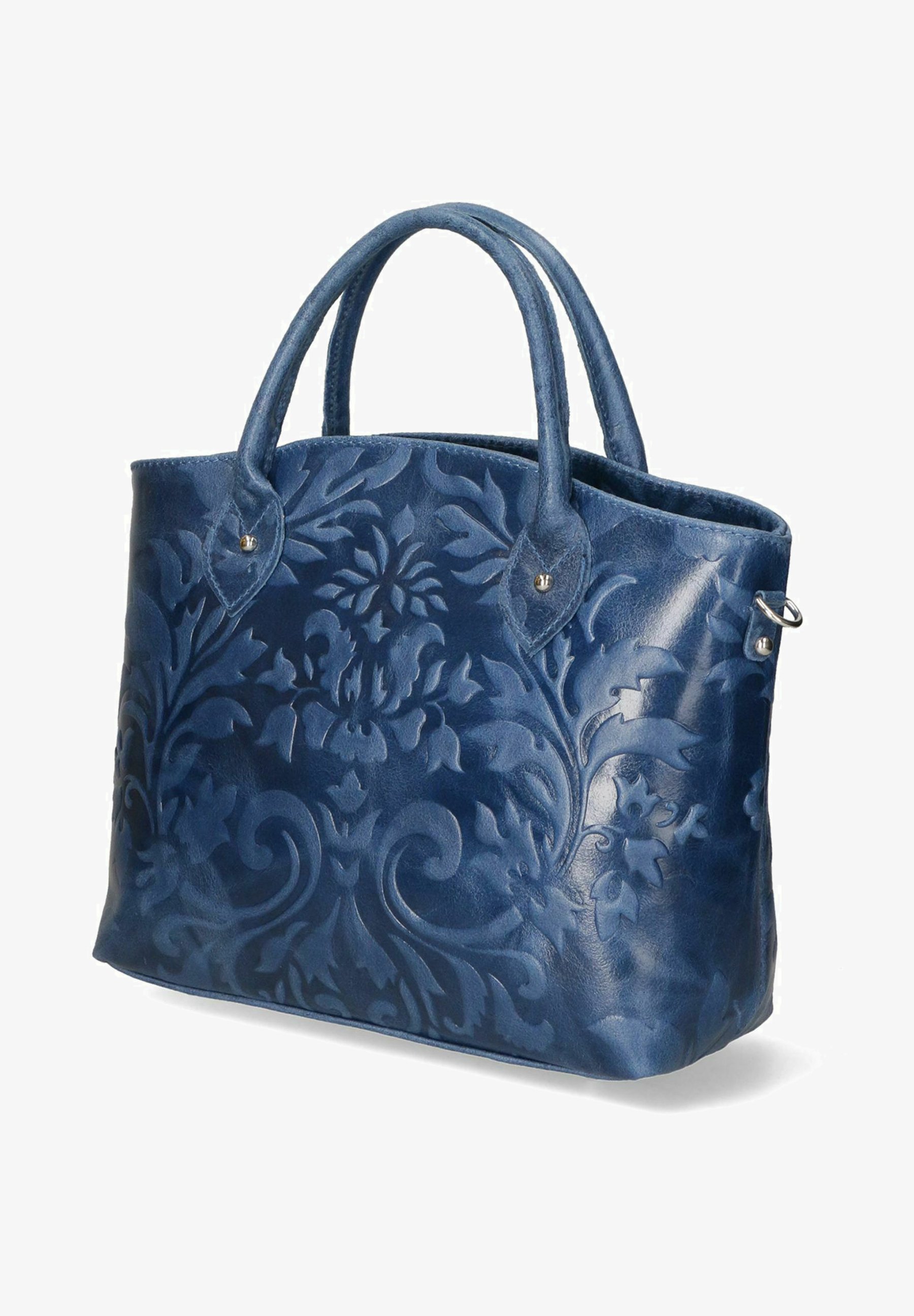 Quadra Borsa A Mano Uomo Blu - Pratica E Funzionale Con Chiusura Automatica