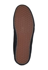 Suola di sneaker in gomma nera con un motivo brown testurizzato che presenta forme geometriche a rombo, progettata per trazione e durabilità.