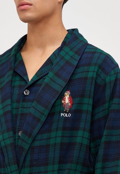 Polo Ralph Lauren ROBE LOUNGE - Albornoz - green/blue/black