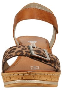 Remonte Platform sandals - loam/cayenne
