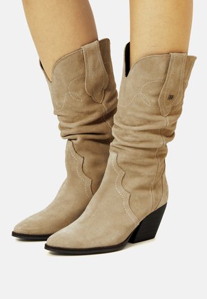 MISSOURI - Bottes de cowboy / motard - beige