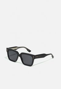RIVETS SQUARE ACETATE SUNGLASSES UNISEX - Lunettes de soleil - black/grey