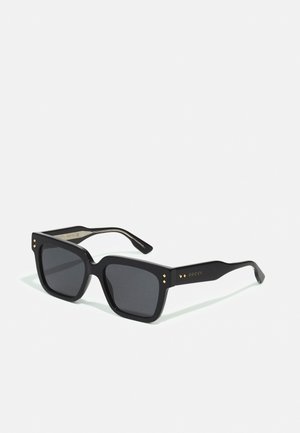 RIVETS SQUARE ACETATE SUNGLASSES UNISEX - Sunglasses - black/grey