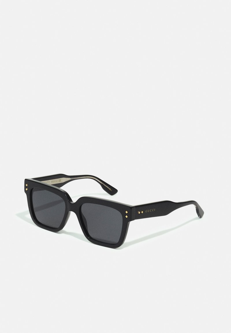 Gucci - RIVETS SQUARE ACETATE SUNGLASSES UNISEX - Sunglasses - black/grey, Enlarge